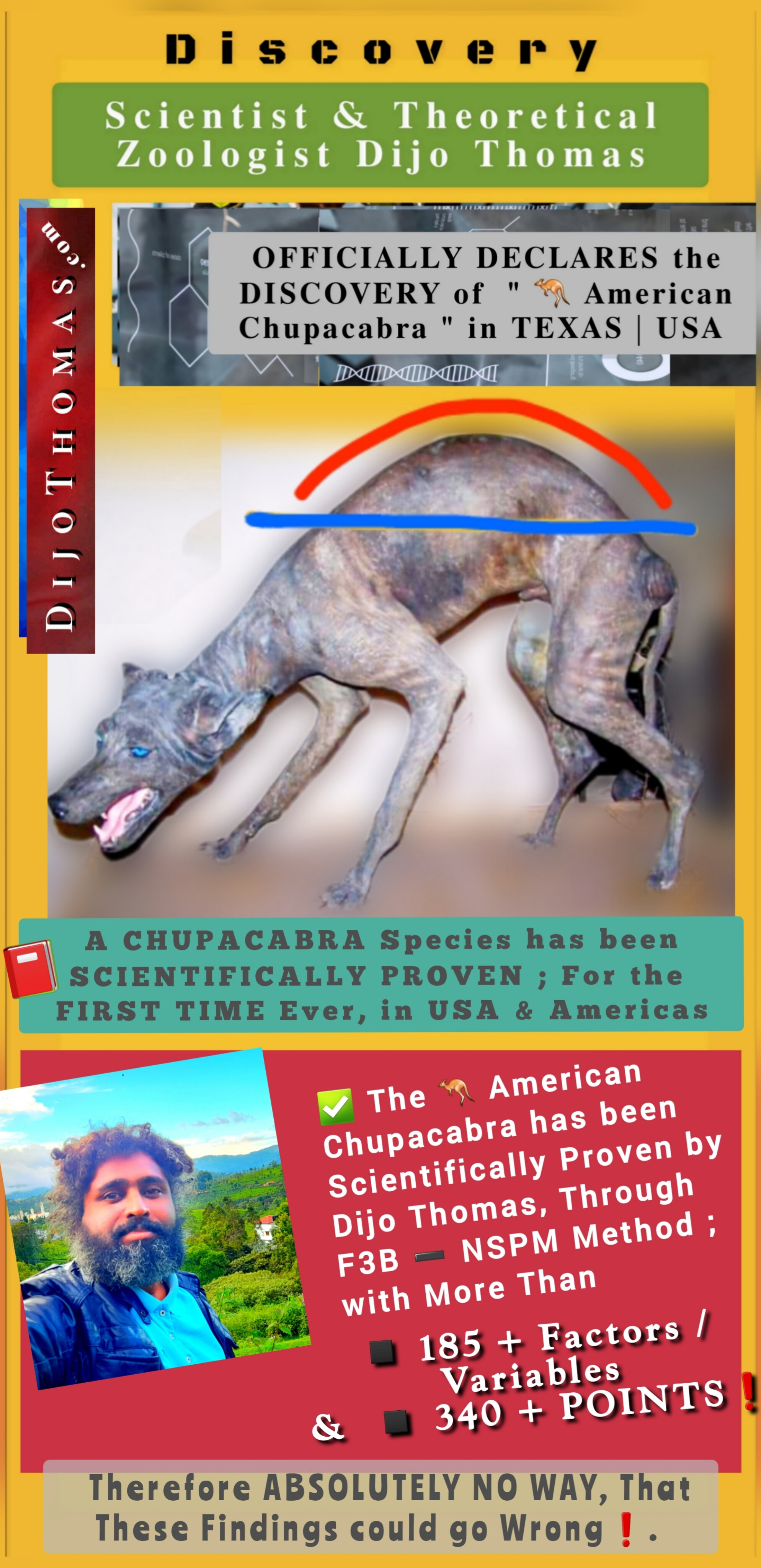 Chupacabra in Texas, USA, Discovered by Scientist Dijo Thomas 